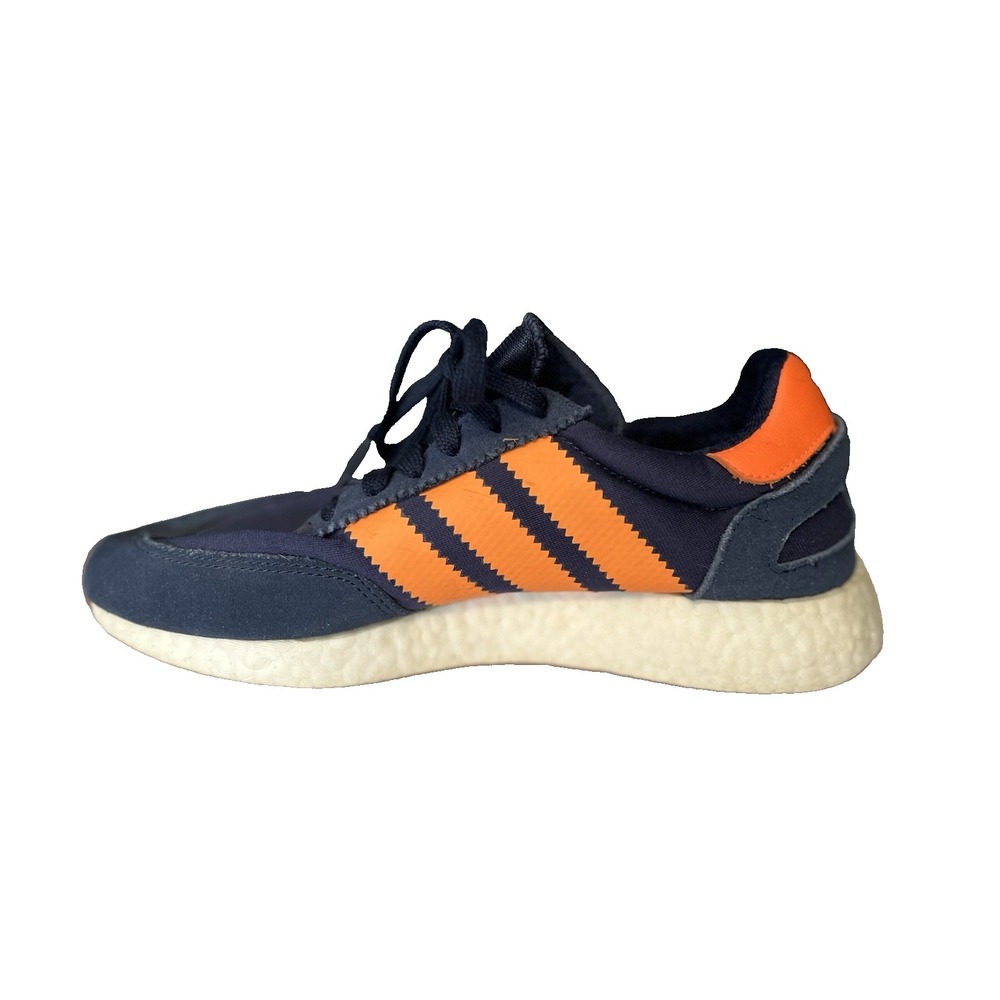 ADIDAS I-5923 B37919 Navy Orange Suede Sneakers Men's Size 8 Retro Boost Athlet